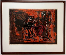 Color woodcut Belle Cramer (1883-1975)  St. Louis artist student of Fred Becker