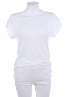 vivance collection Kurzarm-Bluse Spitze D 32-34 weiß