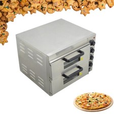 220V 3KW Commercial Double-deck Pizza Electri...