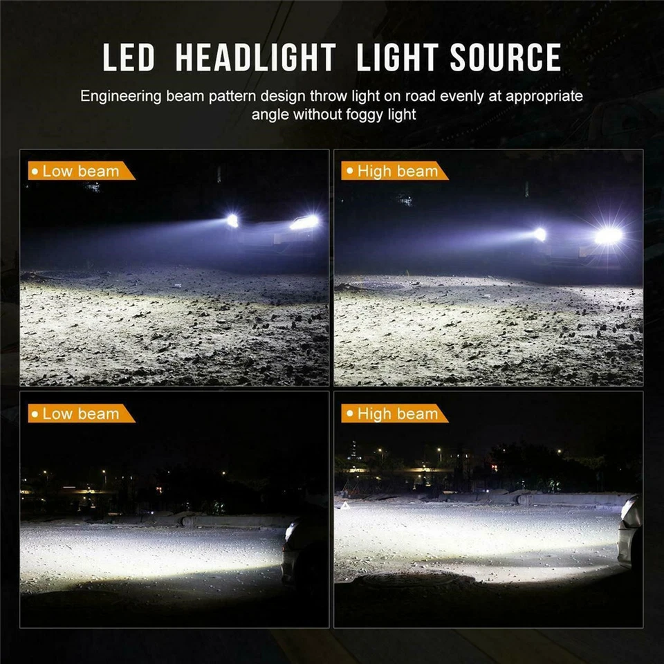 Lâmpadas de neblina feixe alto baixo farol LED para LEXUS GS 300 400 430 98-05 COB - Imagem 4 de 4