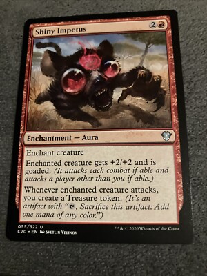 Shiny Impetus MTG Factory Miscut Side