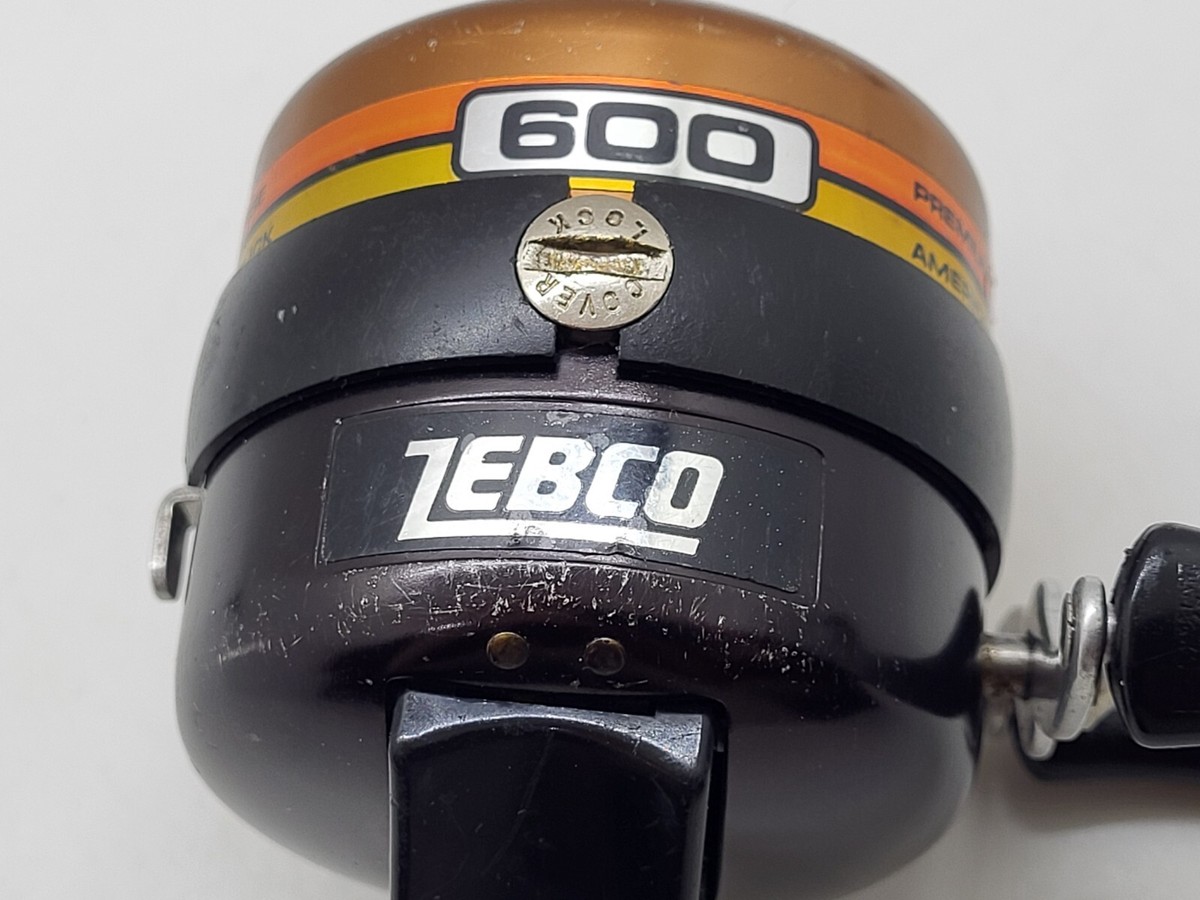 kenbo品 Zebco 600 Spin Cast Reel Copper & Black Made in USA, Working