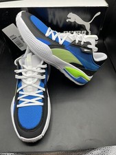 New Size 11.5 Puma Court Rider I Blue Green Mens Basketball Shoes 195634-01