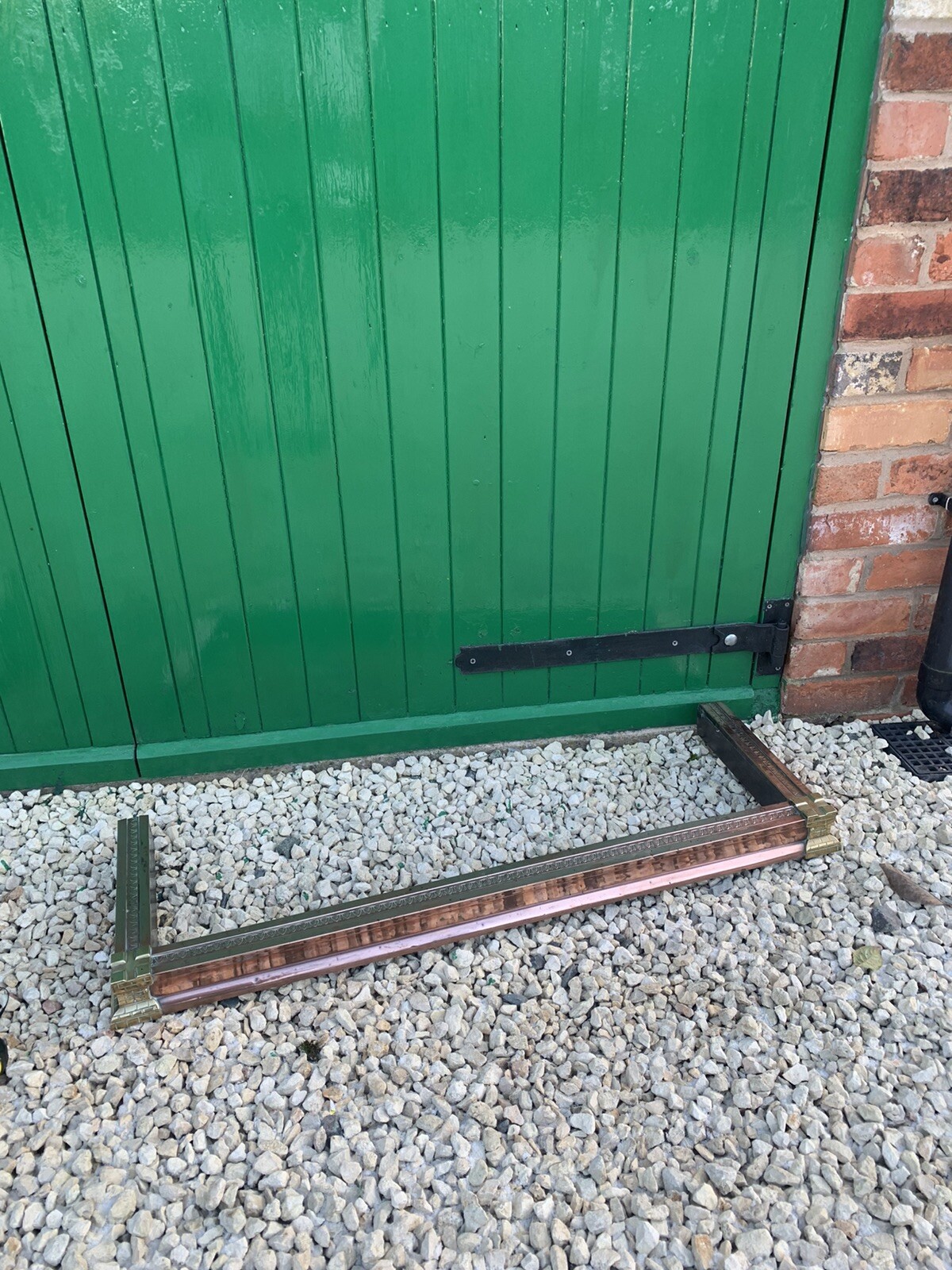 Stunning Arts And Crafts Antique Copper And Brass Fire Fender eBay