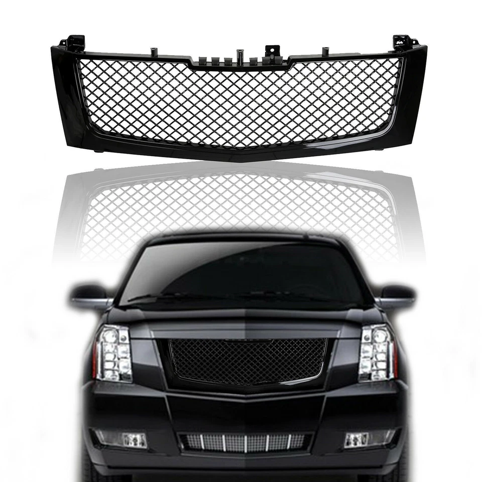 Front Bumper Grille Mesh grill Fit 2002-2006 Cadillac Escalade EXT ESV Foto 2 de 4