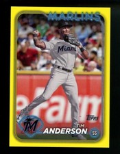 2024 Topps Series 2 Tim Anderson Yellow Parallel #560 Marlins