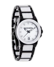 NEW IN BOX Rockwell KATELYNN Wrist Watch BLACK WHITE CERAMIC LIMITED KAT-104