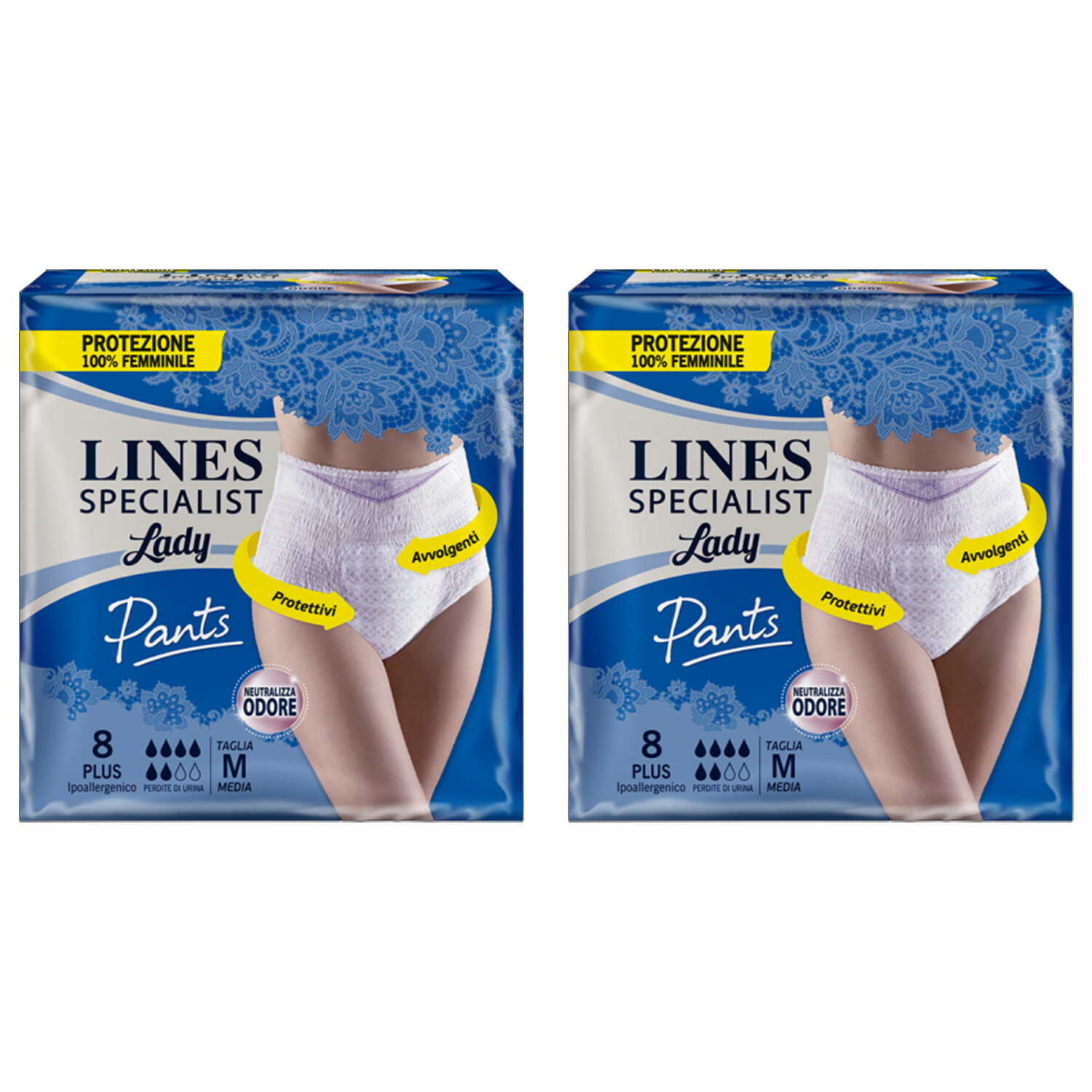 32pz LINES Specialist Lady Pants Plus Vita Alta taglia M assorbenti incontinenza - Immagine 2