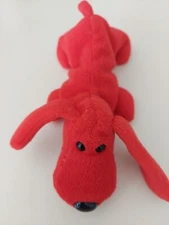 TY BEANIE BABY ROVER THE RED DOG  PVC  PELLETS NO HEART TAG RETIRED 1996