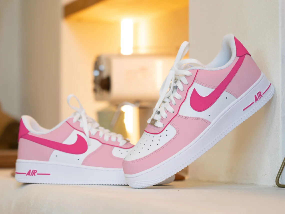 nike air force brick pink