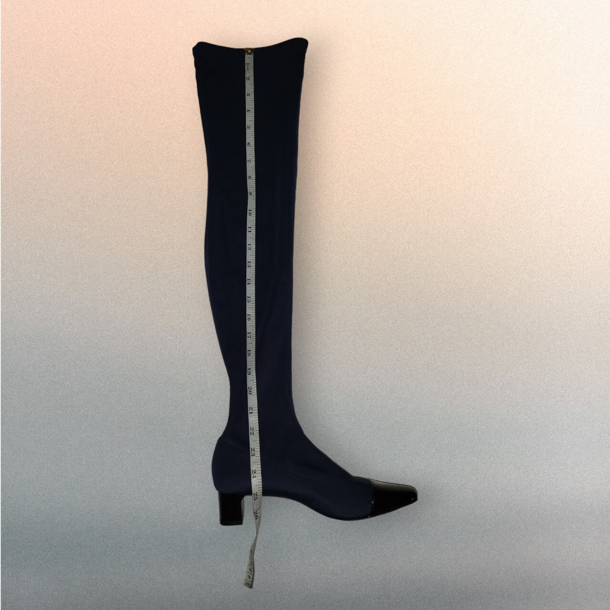 ZARA Trafaluc Womens 36 US Thigh High Kitten Heel Tall Blue Boots  Cosplay