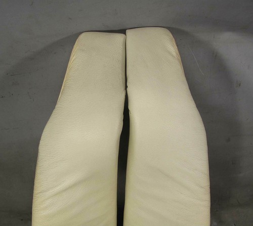 1999-2001 BMW E38 7-Series Rear Electric Seat Side Bolsters Pearl Beige Oyster - Picture 2 of 6