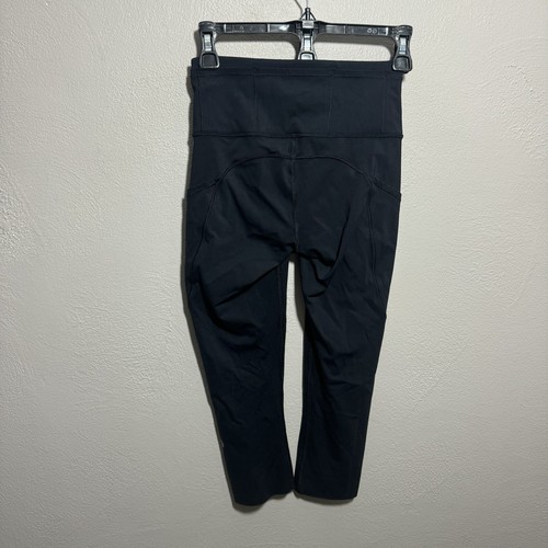 Lululemon Fast Free Crop II Leggings Nulux 19" schwarz MANGELHAFT Damengröße 4 - Bild 3 von 8