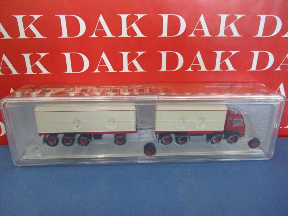 Modellino 1/87 Camion Truck Fiat 690 Millepiedi Cassonato Rosso by Brekina - Immagine 4 di 4