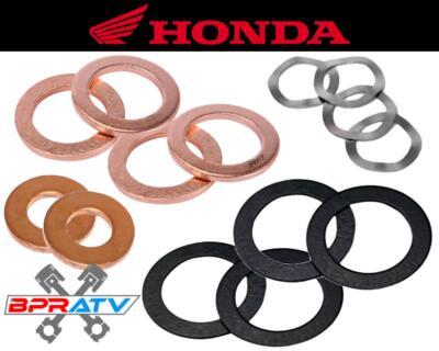 #ad 400EX 400X Valve Spring Seats Base Washers Steel Copper Wave Washer Head Rebuild $29.74