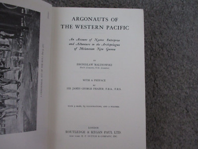 Argonauts of the Western Pacific- Bronislaw Malinowski Foundations Anthropology