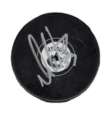 DAN CLOUTIER SIGNED VANCOUVER CANUCKS HOCKEY PUCK w/ COA