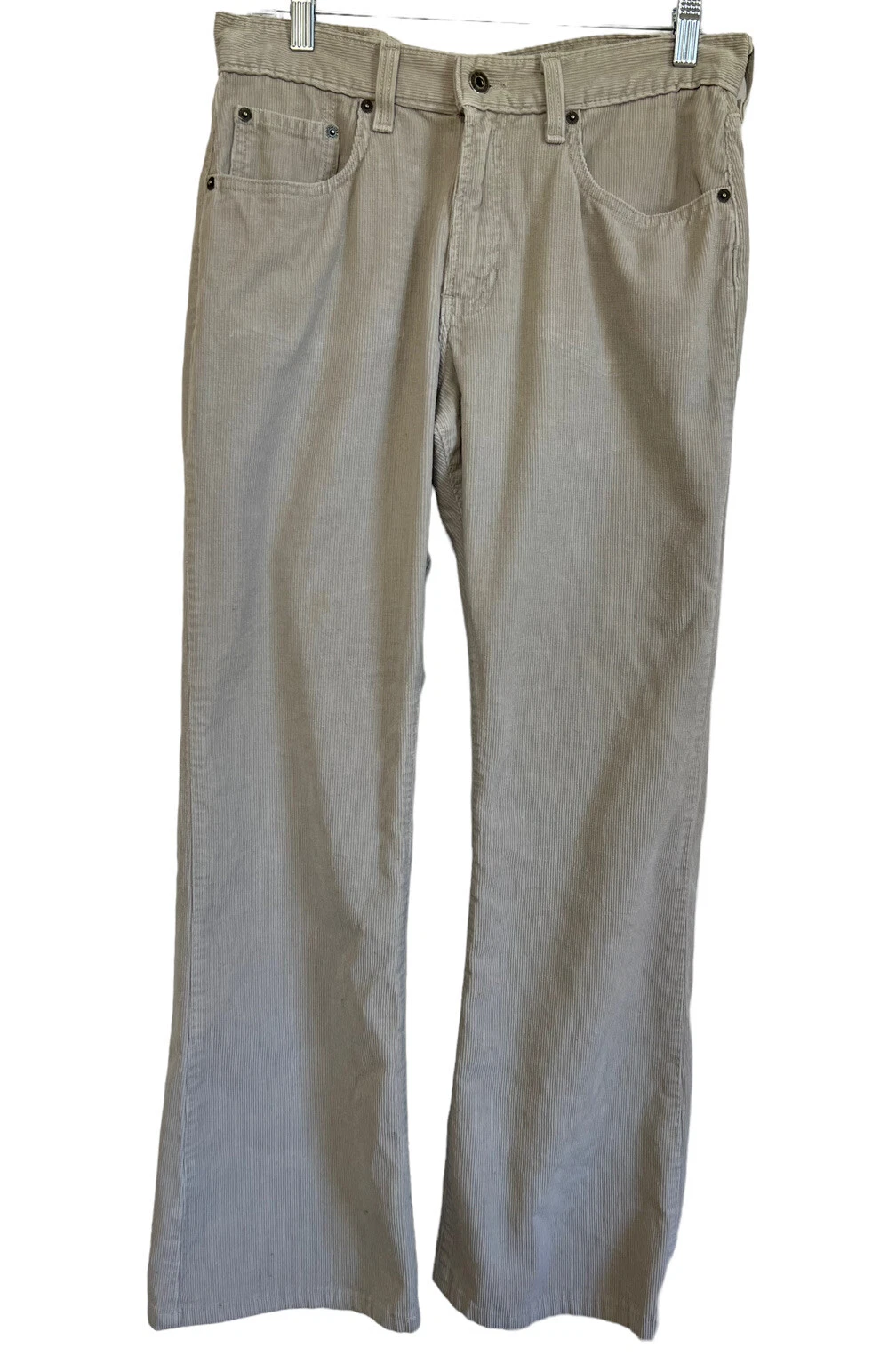 Vintage Y2K Abercrombie & Fitch Corduroy Mid Rise Pants In Cream Size 8 USA
