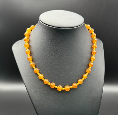 Butterscotch Bernstein Perlenkette 16 1/2'' (MeK)