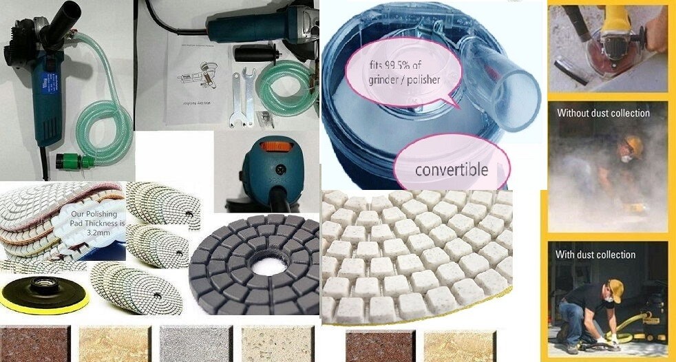 Variable Speed Stone Wet Polisher Grinder Polishing Granite 