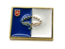 Azores Flag Pin Gold Tone