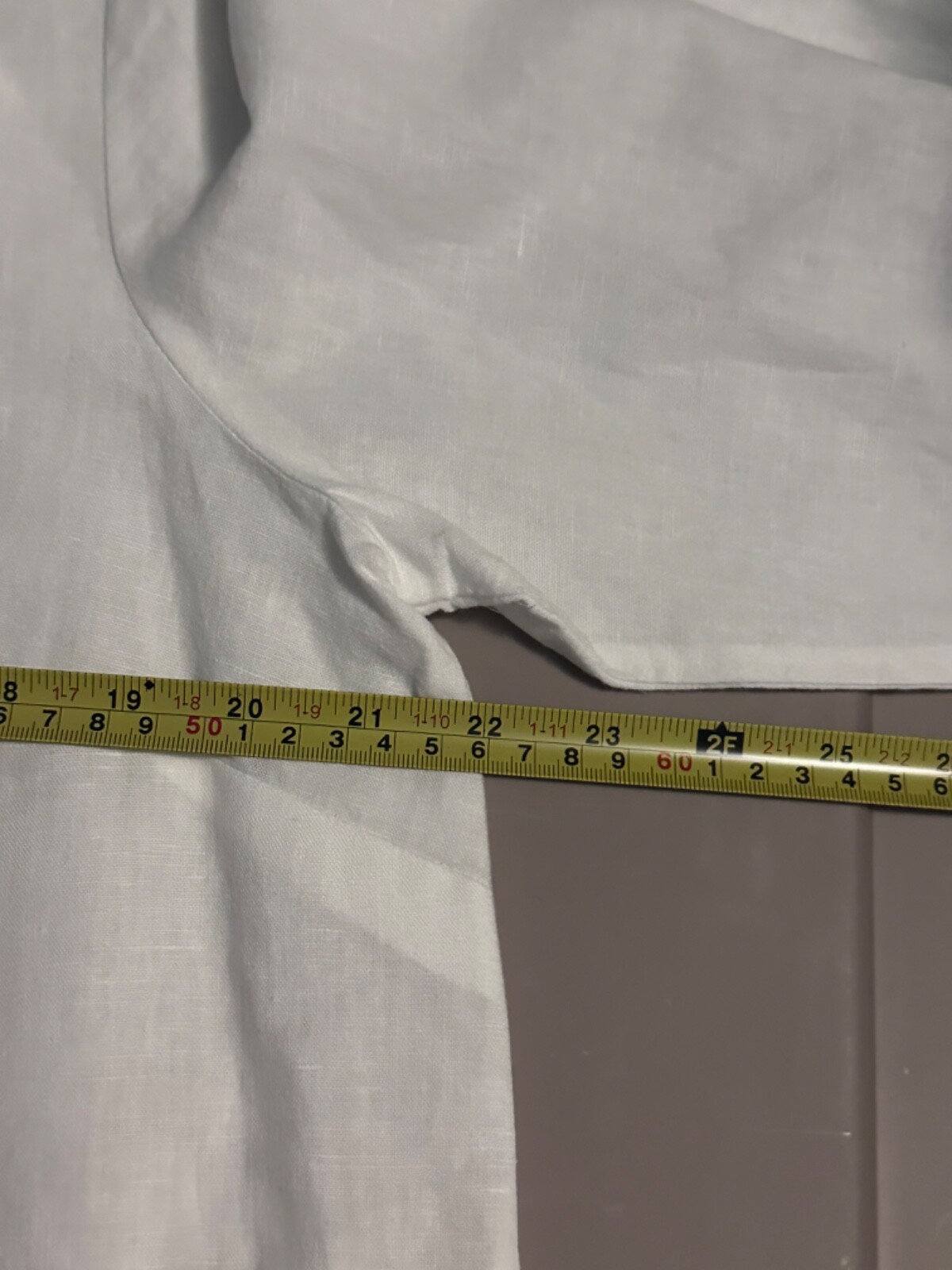 Ellen Tracy Solid White 1/2 Button Collared Blous… - image 8