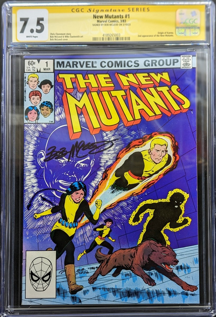 New Mutants #1 CGC 7.5 Signed by Bob McLeod | eBay