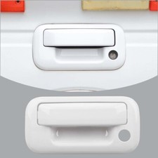 White For 2009-2014 Ford F150 Tailgate Handle Guard Panel Covers Wo Camera Hole