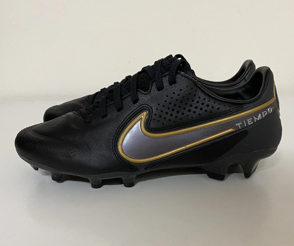 Nike Tiempo Legend 9 Pro FG Black Metallic Gold for Sale