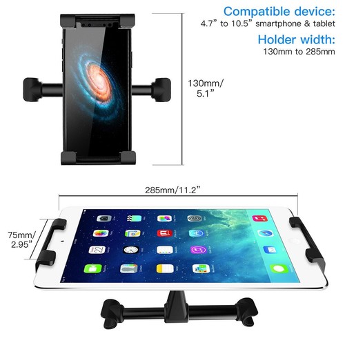 Car Backseat Tablet Headrest Holder for Android and iPad Pro Mini, Cellphones - Picture 14 of 15