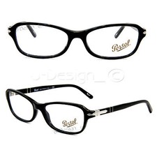 Persol 3006-V 95 Black size 53/16/140 Made in Italy Eyeglasses