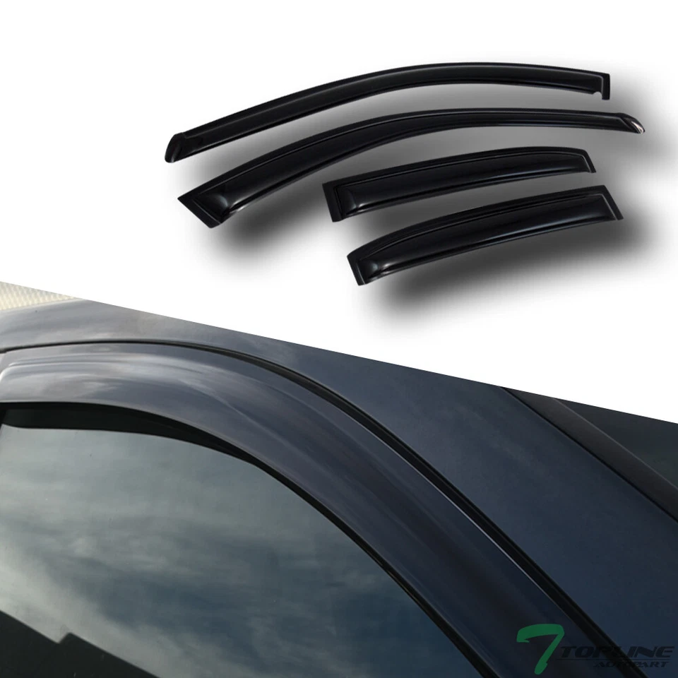 Topline For 1999-2003 Mitsubishi Galant Sun Rain Guard Vent Shade Window Visors - Image 3 of 4