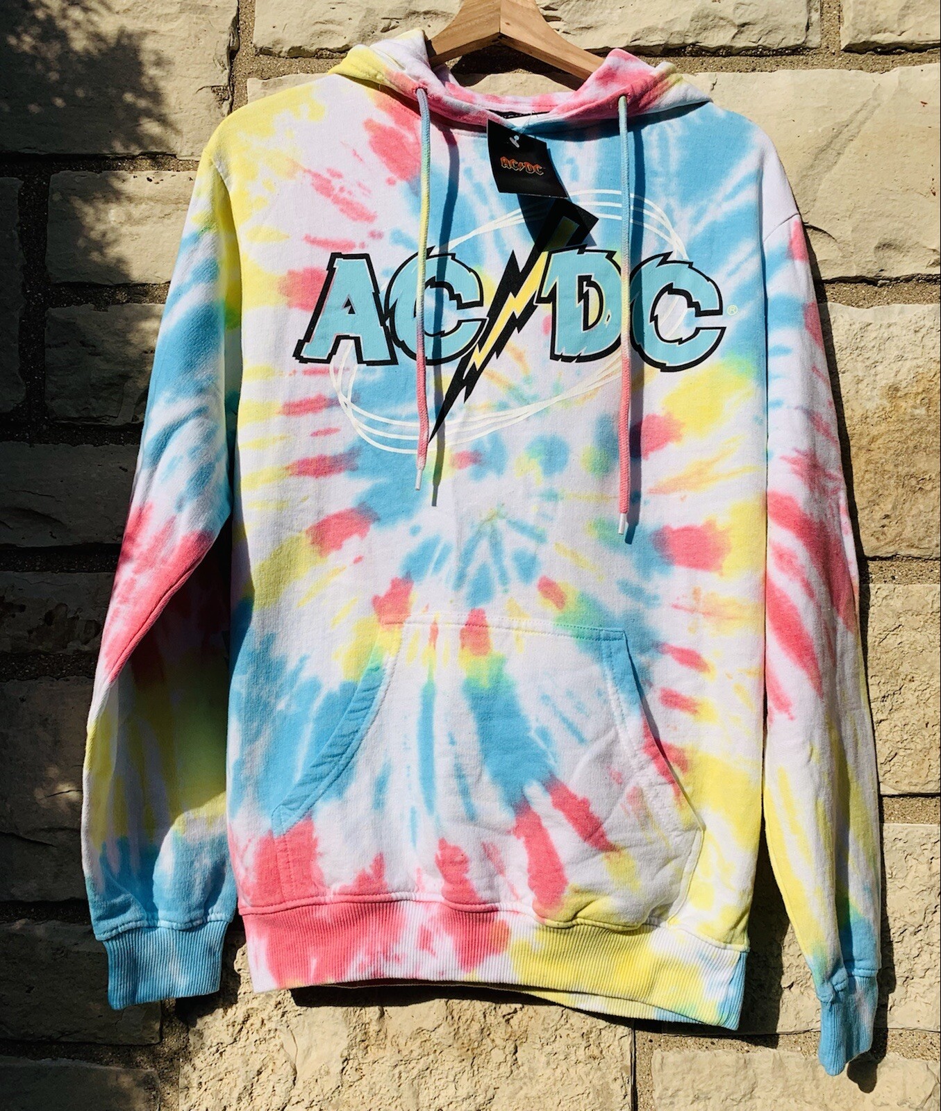 AC/DC tie dye hoodie New Small | eBay