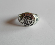 Indian Motorcycle Ring Biker Jewelry Sz. 9.5 Silver Plated Adj. Men's Woman's