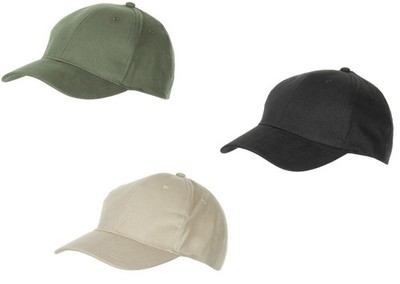 MFH Premium Baseball Cap Baumwolle gebrascht 3Farben Basecap Schildmütze brushed
