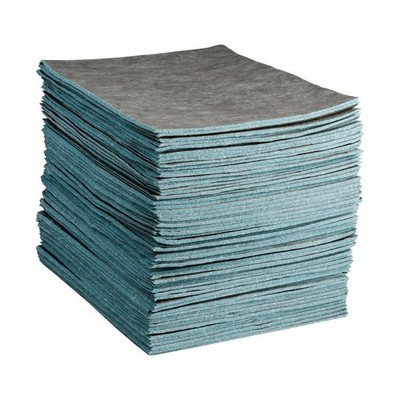 BRADY SPC ABSORBENTS RFDP300 Absorbent Pad,Universal,Gray,PK100 5DFL2