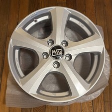 Msw Type 7jx16h2 Full Silver Alloy Wheel Oz Racing 5x112 5 Spoke Audi Volks New