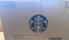 STARBUCKS Sunsera Blend Ground Coffee Blonde Roast 72 packets 2.5oz old stock 6.22 per pound
