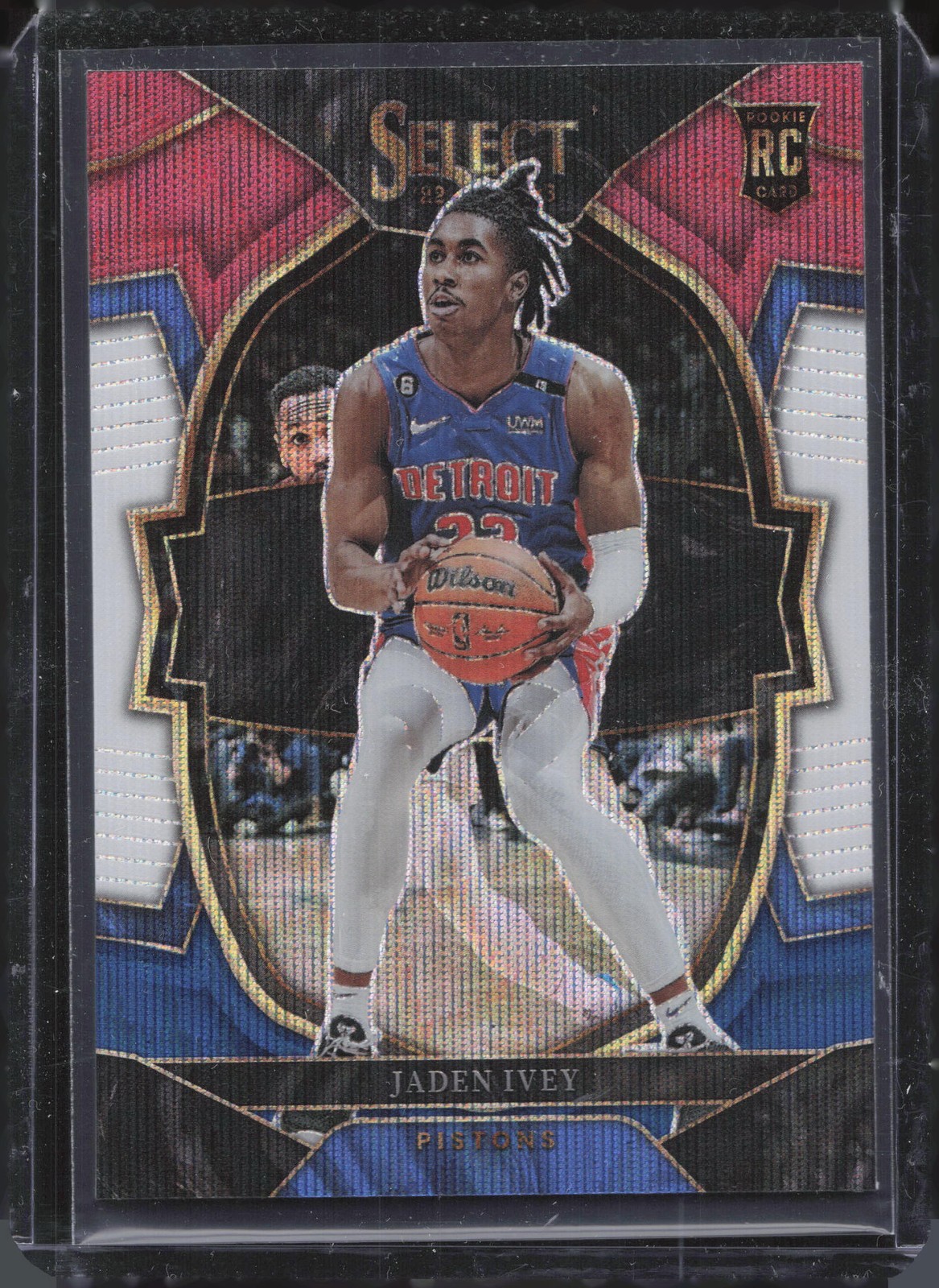 2022-23 Panini Select #87 Jaden Ivey Tri-Color Prizms