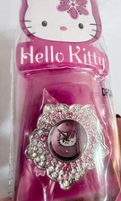 Hello Kitty Rhinestone WATCH RING Sanrio Adjustable NEW in package RARE
