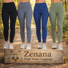 Zenana Premium Leggings Active Soft Microfiber Workout High Waisted Yoga Pants