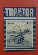 Original altes DER TRAKTOR Heft Allgaier Lanz Eicher Deutz Porsche IHC Porsche