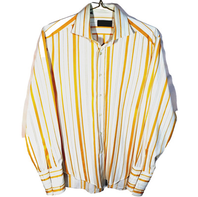 Etro Milano Men's Stripped French Cuff Dress Shirt made in Italy Sz 39