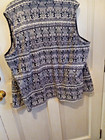 Basic Edition Black & White Fleece Vest  Womens Plus Size 3X — photo 3