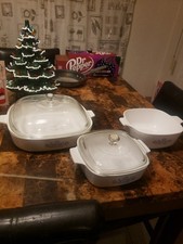 vintage corning ware blue cornflower 3 Pieces...