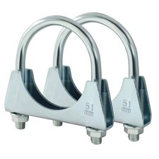 2" U Heavy Duty U-Bolt Clamp, 2 Inch Stainless Steel Muffler Clamps 2Inch