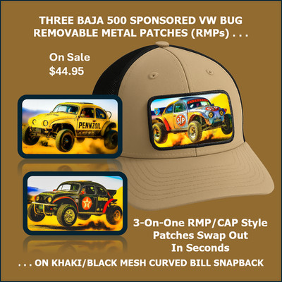 BAJA 500 RACING LIFE - VW BUG OFFROAD - 3-ON-ONE RMP/CAP MIDPROFILE CURVED BILL