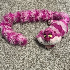 VTG Walt Disney Cheshire Cat Plush W/42  Long Tail Alice In Wonderland