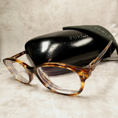Furla Womens Tortoise Brown Eyeglasses FRAME w/Case - Dais VU4760J 50-15-130