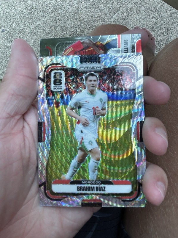 2026 Prizm FIFA World Cup #305 Brahim Diaz Wave Prizm-  Morocco